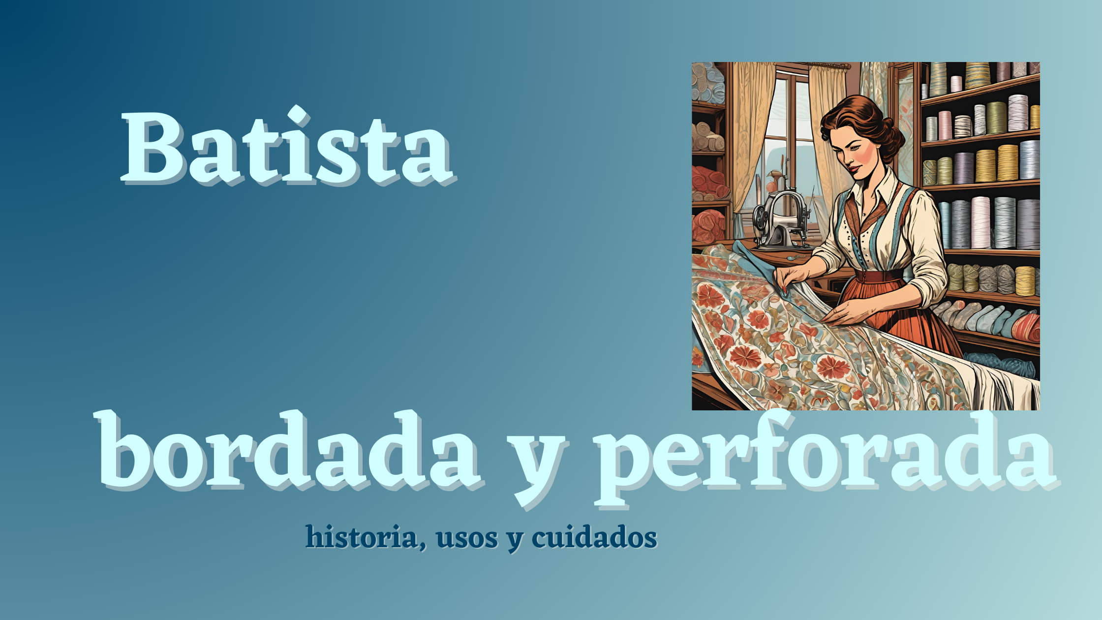 En este momento estás viendo Batista bordada y perforada: historia, usos y cuidados de un tejido imprescindible